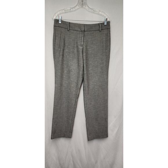 Talbots Newport Curvy Straight Leg Herringbone Gray Dress Pants Size 6P - Picture 2 of 8